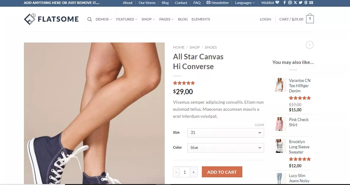 flatsome - WooCommerce ஒருங்கிணைப்பு